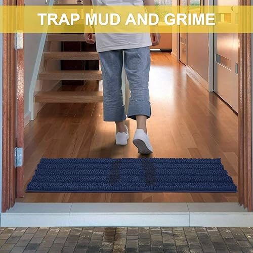 Vista 65 de NICETOWN Tapetes de baño antideslizantes (verde cáscara, 20 x 32 + 17 x 24 pulgadas)