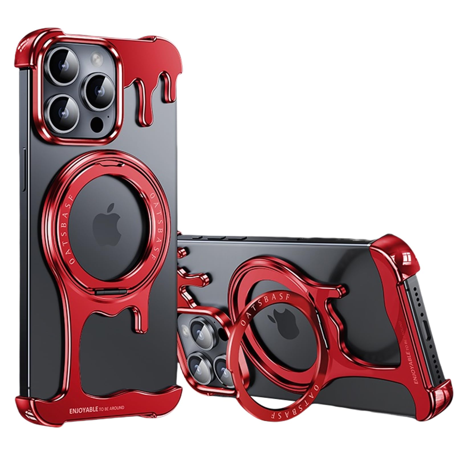 Amazon.co.jp: ジェネリックメタルフレームレスケース iPhone 15 Pro