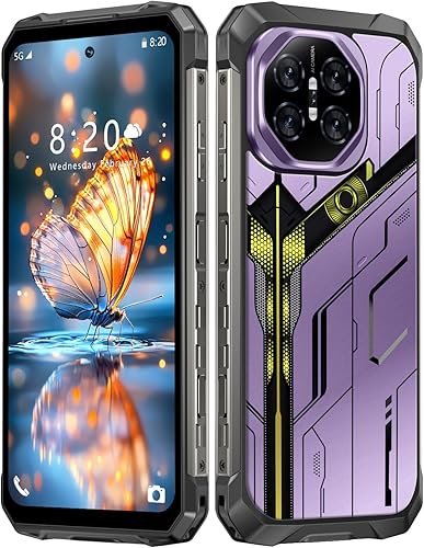 Rugged Armor - Teléfono celular desbloqueado, teléfono inteligente de 6.99 pulgadas, HD 68+108 MP, fotografía de visión nocturna, Android 15, 22000