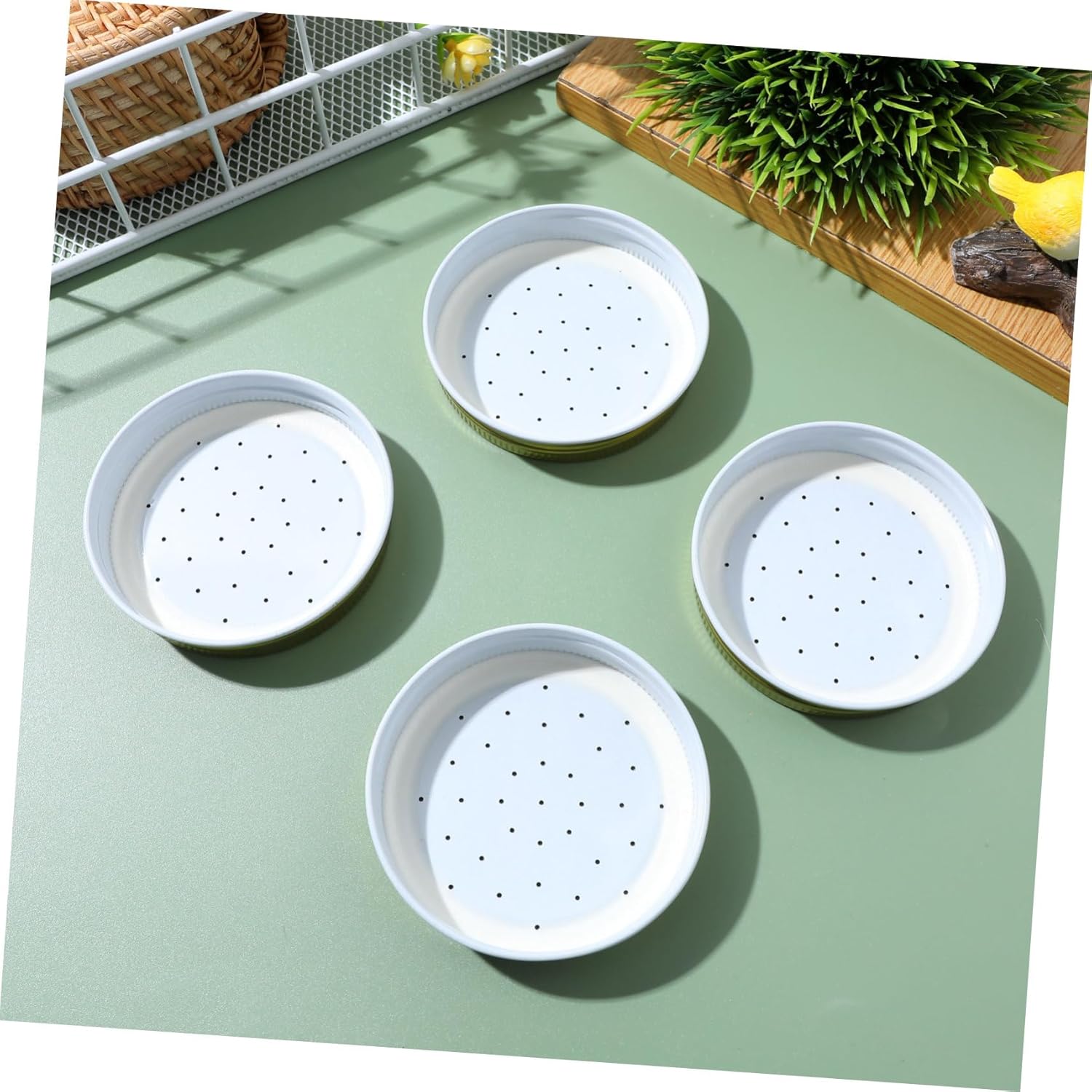 VICASKY Water Feeder Lid for Beehive Entrance Replacement Honey Bee Feeder Cover Durable Wood Beekeeping Accessory 4-Pack 2.87 Inch Size - Image 9