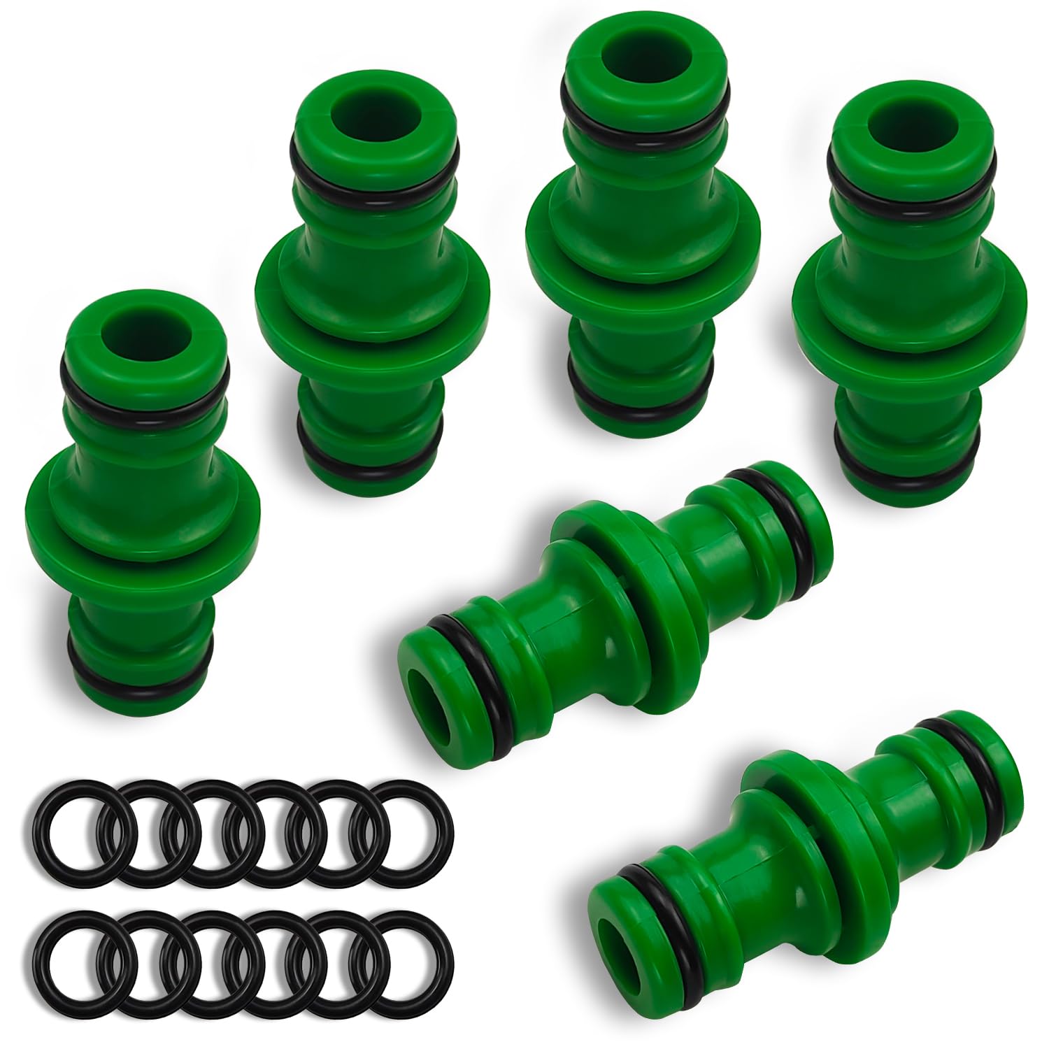 6 Pièces Double Connecteur De Tuyaux Mâles Raccords De Tuyaux Pour