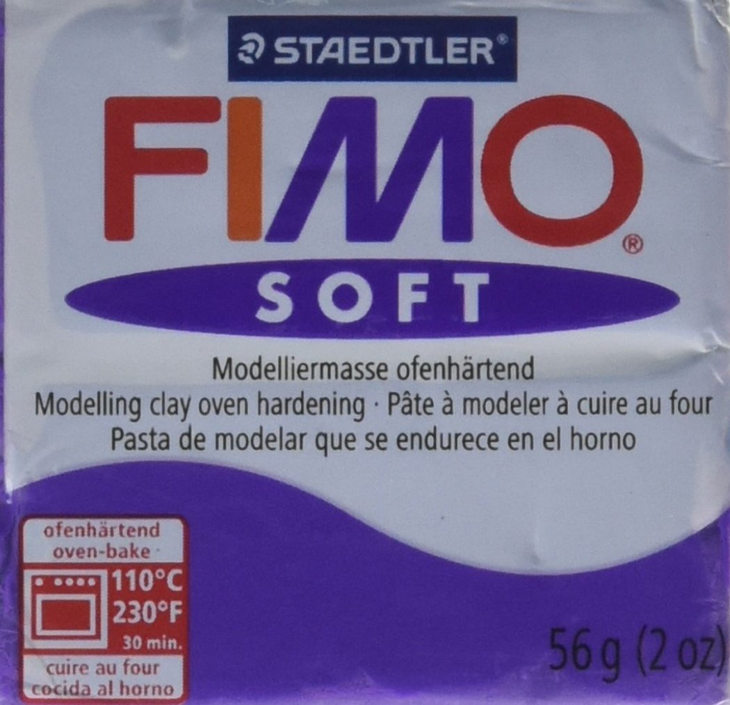 STAEDTLER Fimo Soft Polymer Clay 2 Ounces-8020-63 Plum