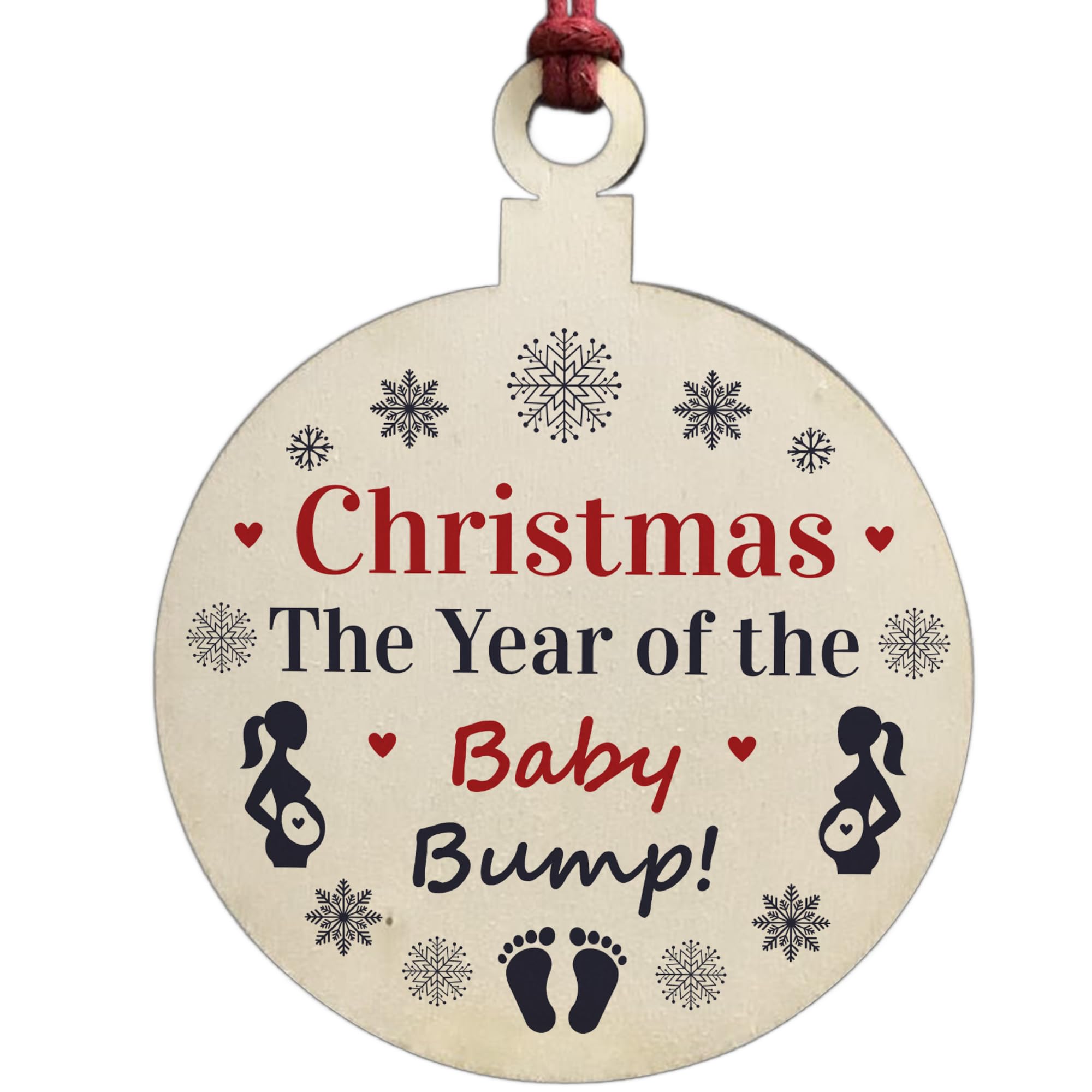 Bump Gift Hanging Christmas Decoration BABY BUMP Gift For New Mum Dad
