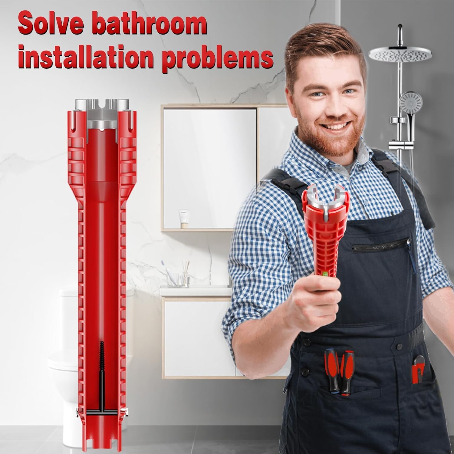 14-in-1 Faucet & Sink Wrench - Easy Plumbing Tool -6 14-in-1 Faucet & Sink Wrench - Easy Plumbing Tool -6