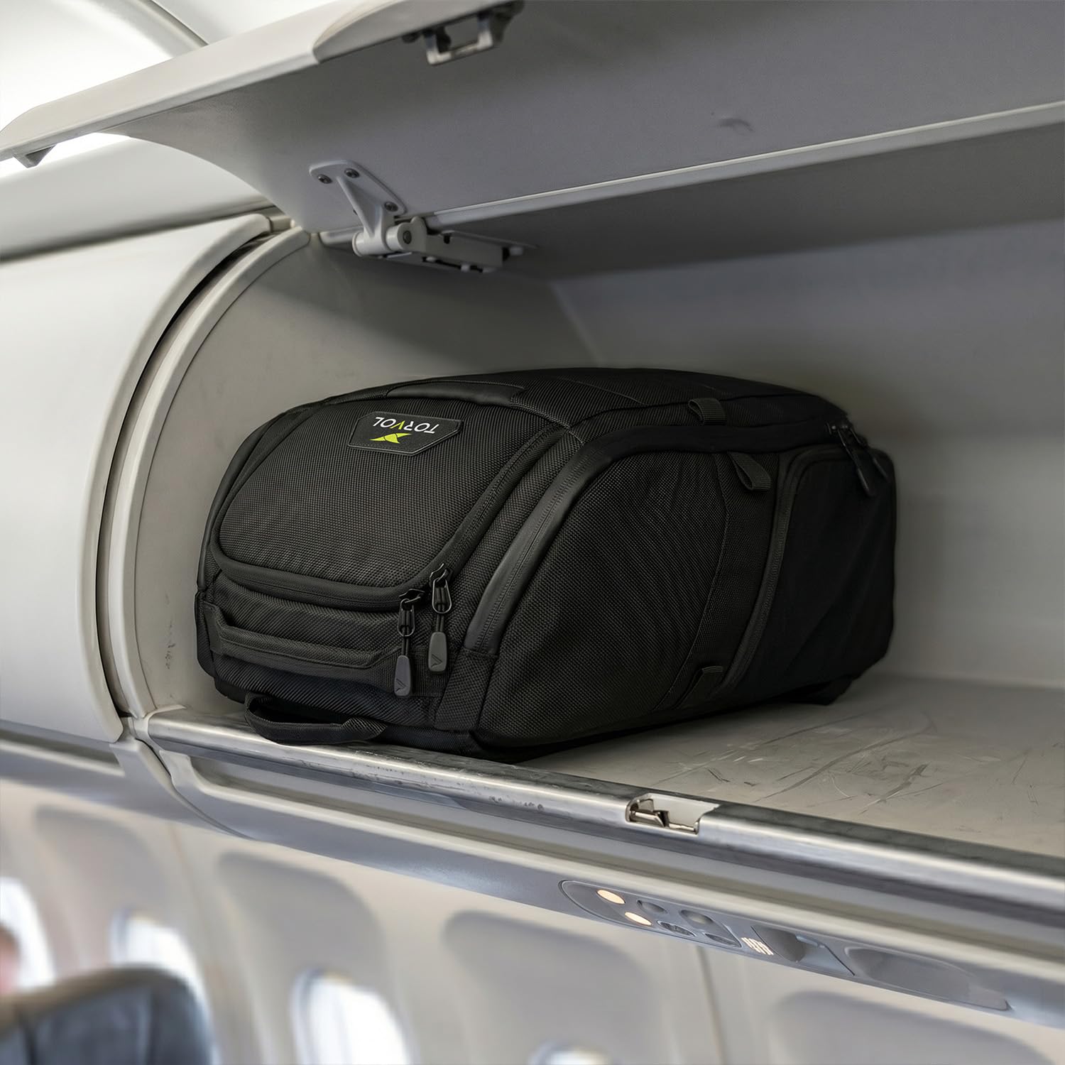 Torvol Plecak Pitstop Compact, 17L Plecak FPV na 2 drony, kieszeń na laptopa, modułowe przegrody, lekki i kompaktowy, czarny