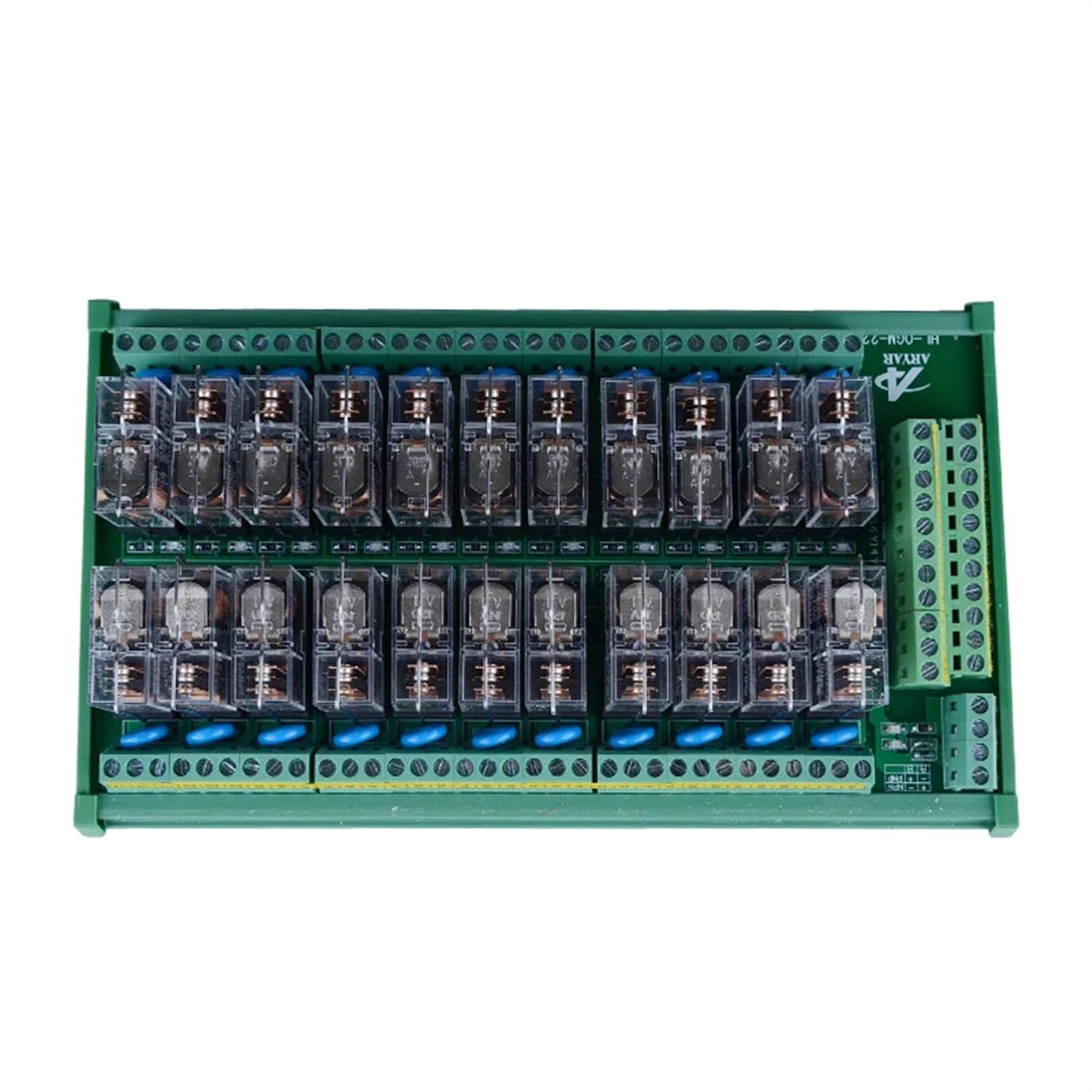 22-kanałowy moduł przekaźnika interfejsu 1 SPDT do montażu na szynie DIN G2R-1-E 12V 24V 16A DC/AC, 1 szt. (INPUT 12VDC)