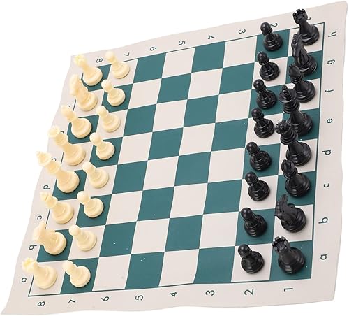 Miniatura 7 de Generic PVC Portable Chess Travel Portable Folding Chess Sets for Indooroutdoor Play Relaxation