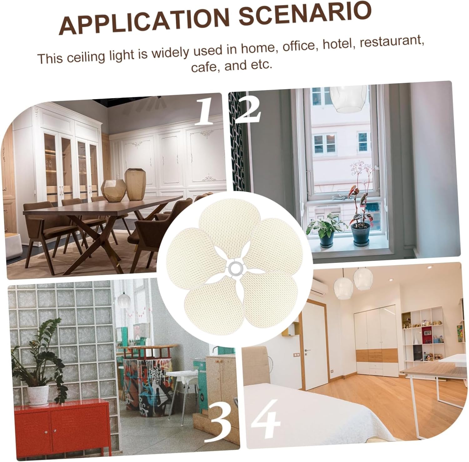 1set Boho Petal Lamp Shade for Pendant Lights Elegant Hanging Light Cover Easy Installation Decorative Ceiling Fixture for Bedroom and Living Room