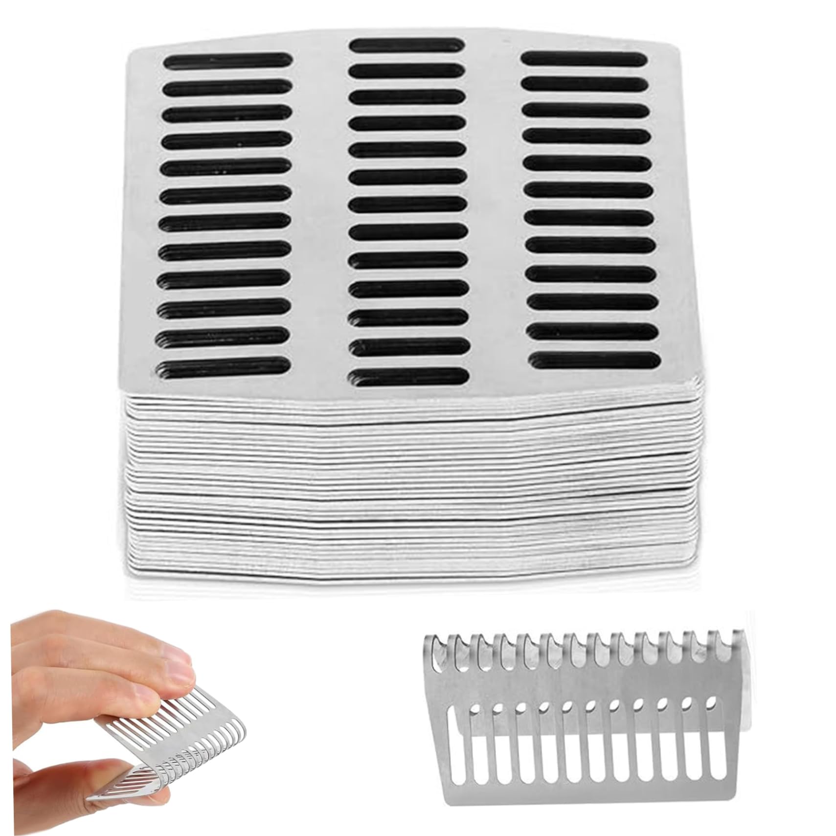 25Pcs Weep Hole Covers Anti-Blocking Stainless Steel Weep Hole Covers for Brick Walls Stops and Keeps Out Mice, Bees and More