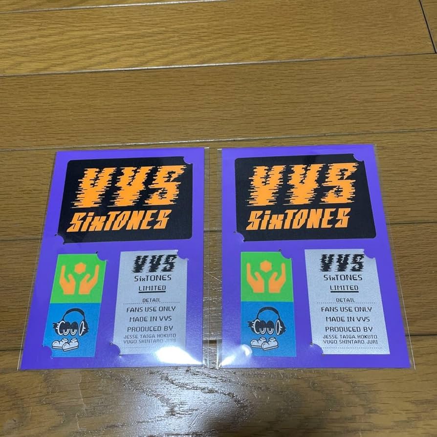 Amazon.co.jp: SixTONES VVS ステッカー 2枚セット : おもちゃ