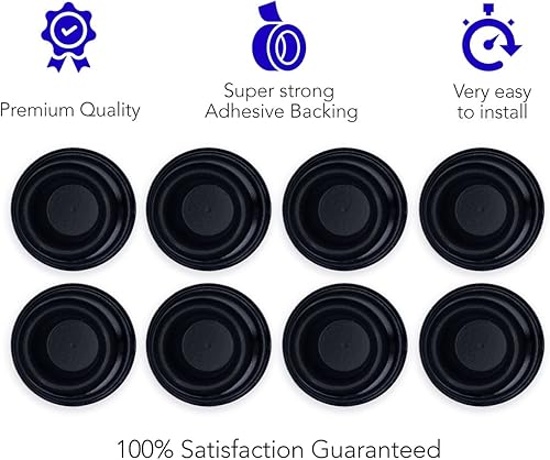 Vista 9 de Tope de puerta de pared, parachoques y protector de pared. Tope de puerta autoadhesivo con amortiguación de sonido (transparente, 2)