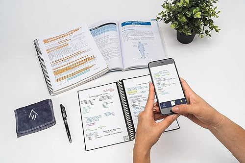 Miniatura 7 de Rocketbook Core - Cuaderno inteligente reutilizable, innovador, ecológico, portátil conectado digitalmente con capacidad de compartir en la nube,