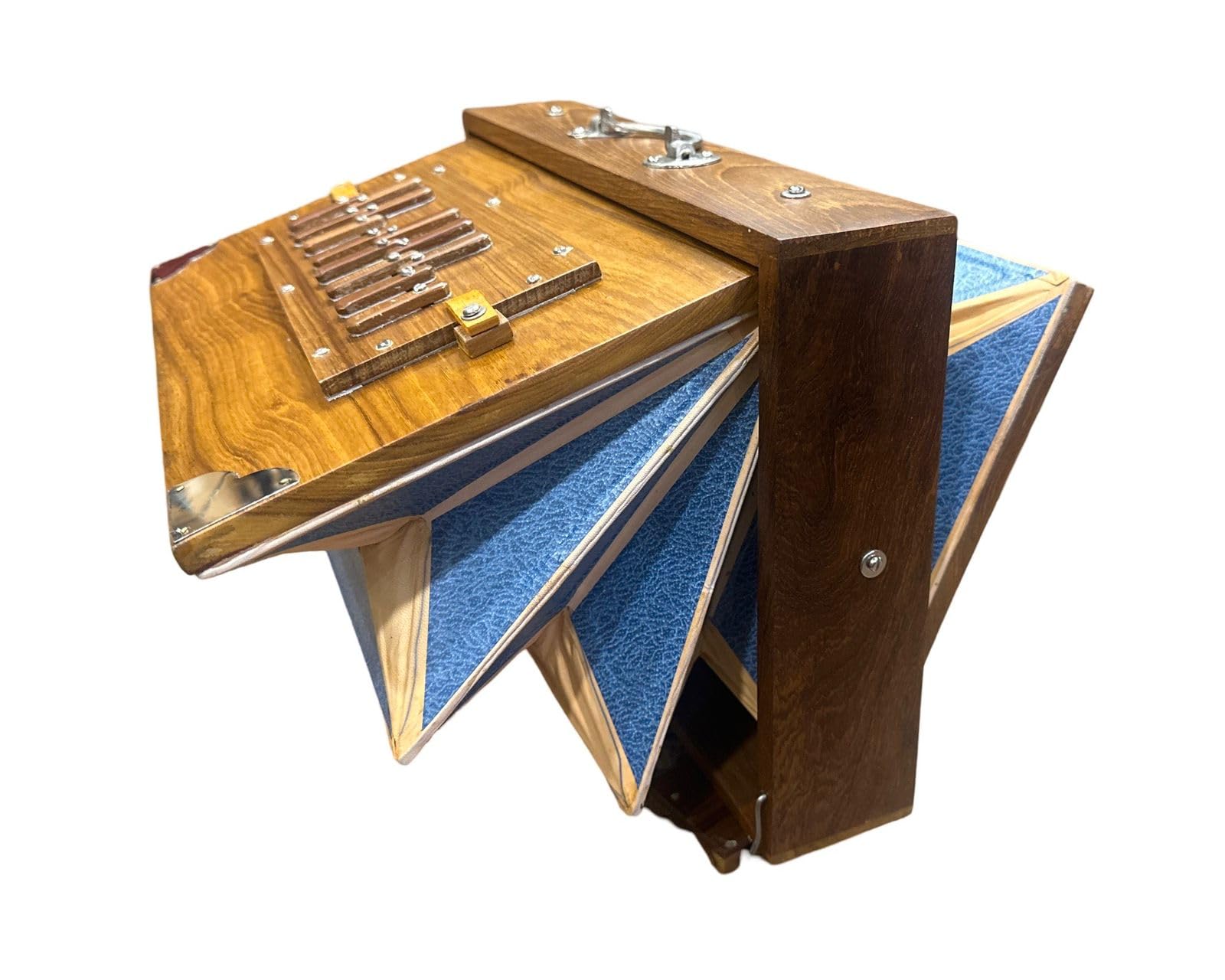 Shruti Box 38 x 25 x 8 cm Bois de teck et contreplaqué, 440 Hz et 432 Hz Sur Pete avec Padel