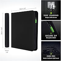 Vista 2 de Vault X Carpeta con Cremallera para Tarjetas Coleccionables de 12 Bolsillos XL, 624 tarjetas, Material de Álbum Exo-Tec Premium, 26 Páginas de Carga