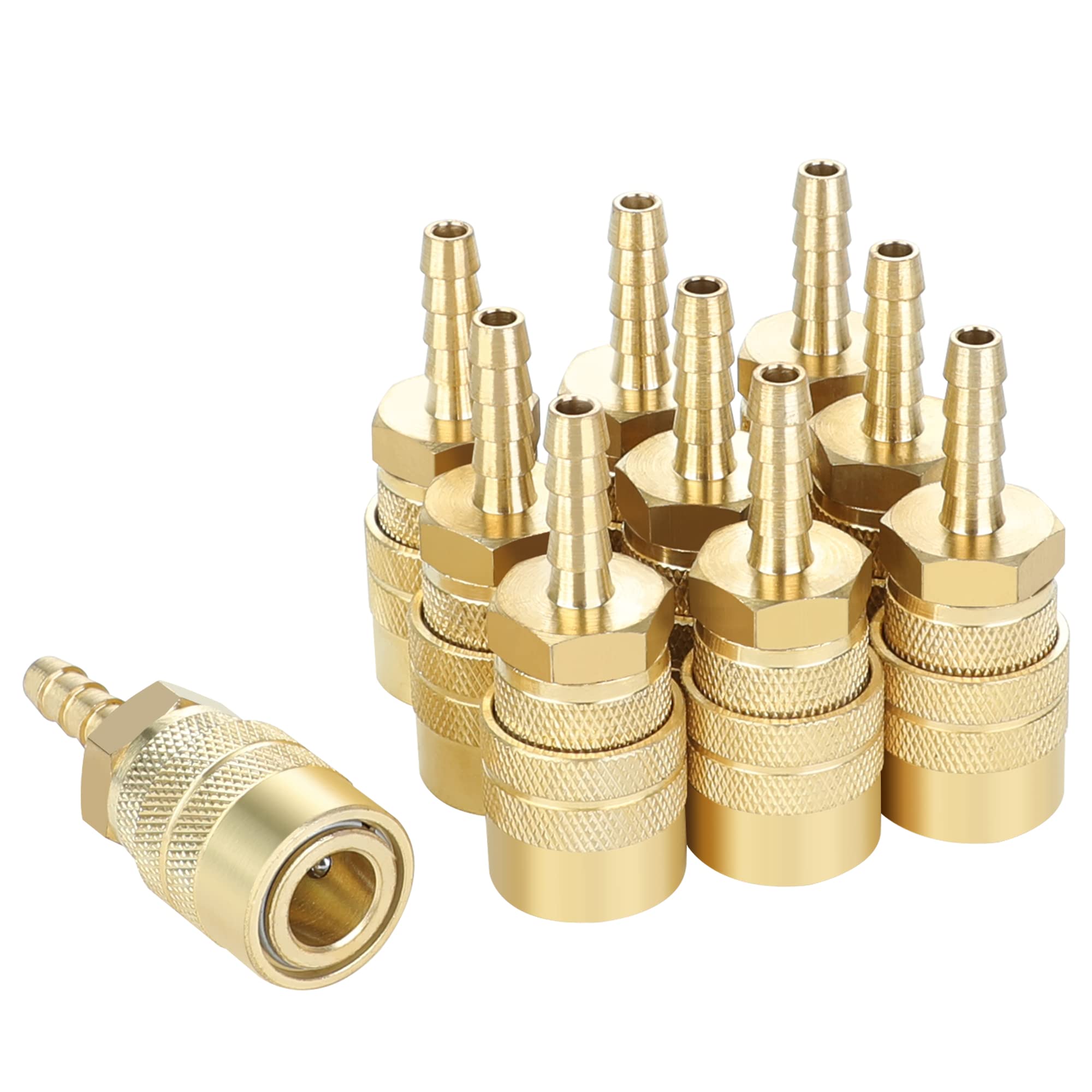 JOROY Air Coupler - 10 Pack Brass Fittings -7 JOROY Air Coupler - 10 Pack Brass Fittings -7