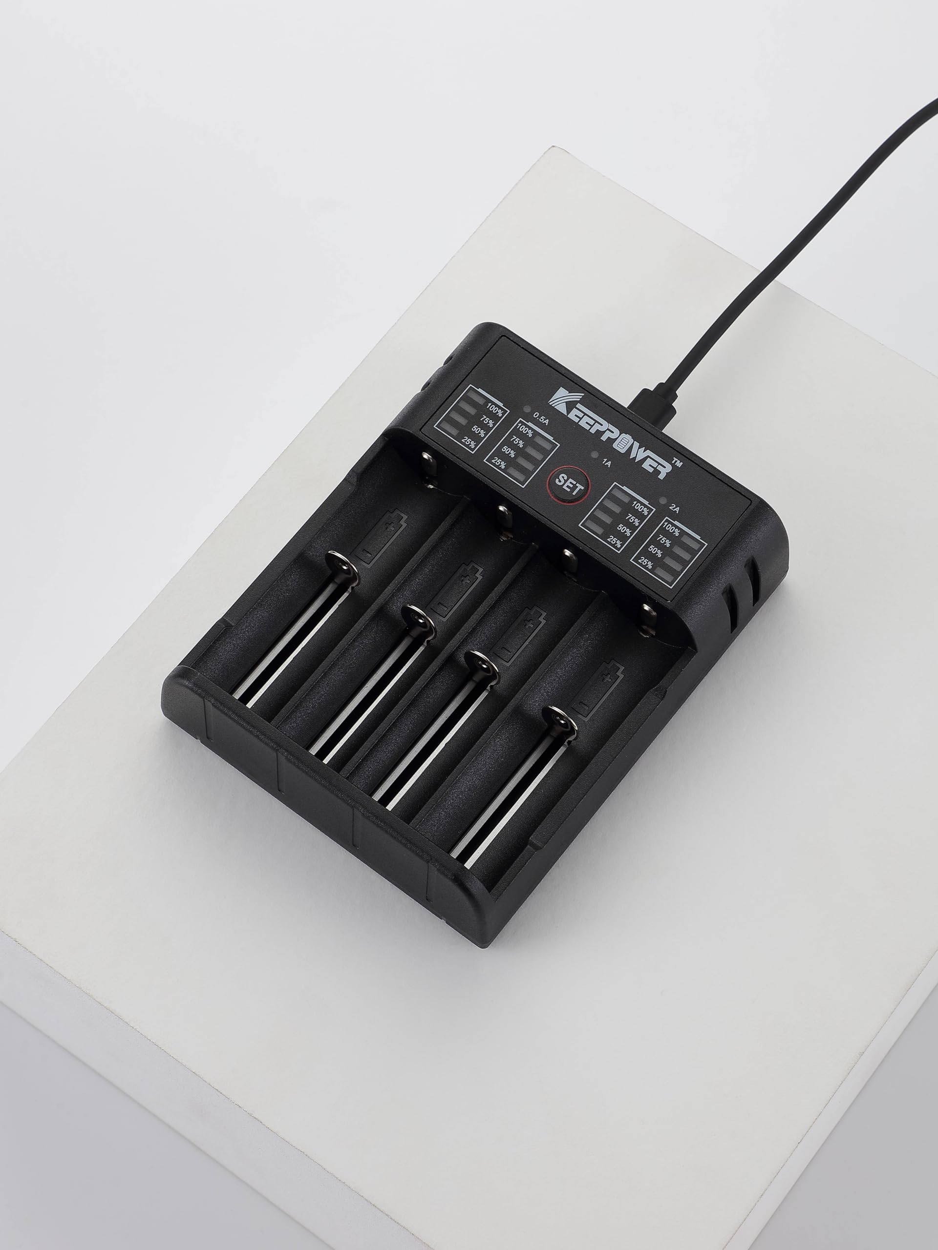 Amazon.co.jp: Keeppower K4 4ベイバッテリー充電器 26700/26650/26500