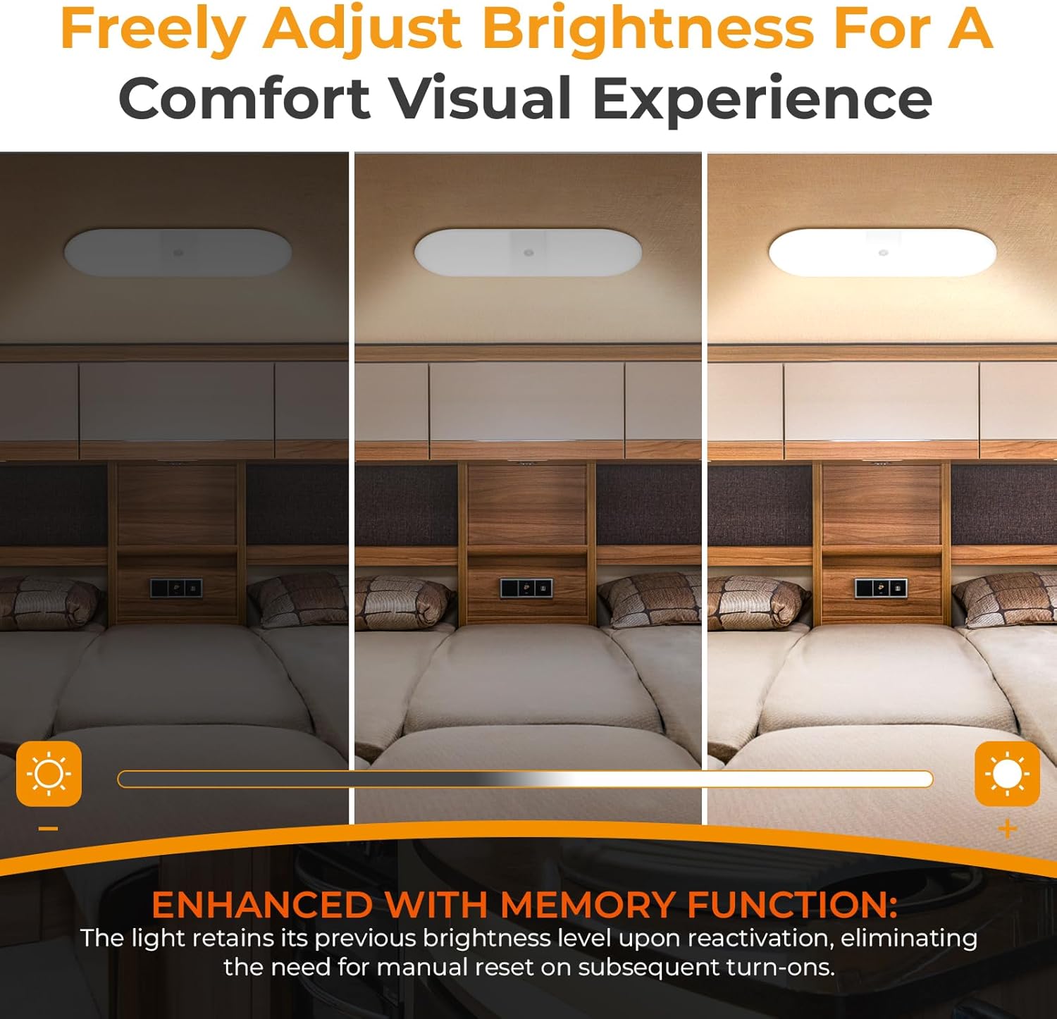 GZV RV Lights Interior, RV LED Lights Interior 12v, LED Ceiling Dome Lights for RV Camper Travel Trailer, RV Accessories for Inside, 650LM Brightness, 5 Pack 4000K