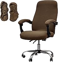 Vista 31 de Melaluxe Funda para silla de oficina con fundas para reposabrazos, funda elástica universal para silla de escritorio, fundas para silla