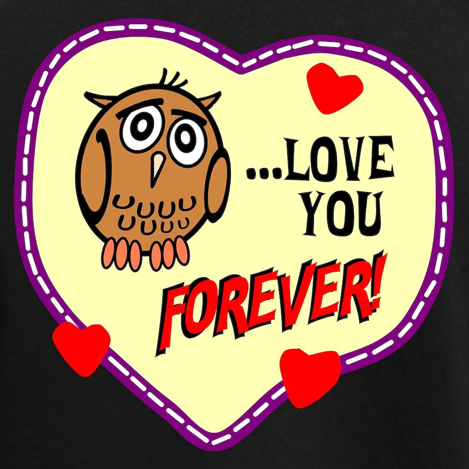 CafePress Owl Love You Forever Pajamas Womens Novelty PJ Sleepwear