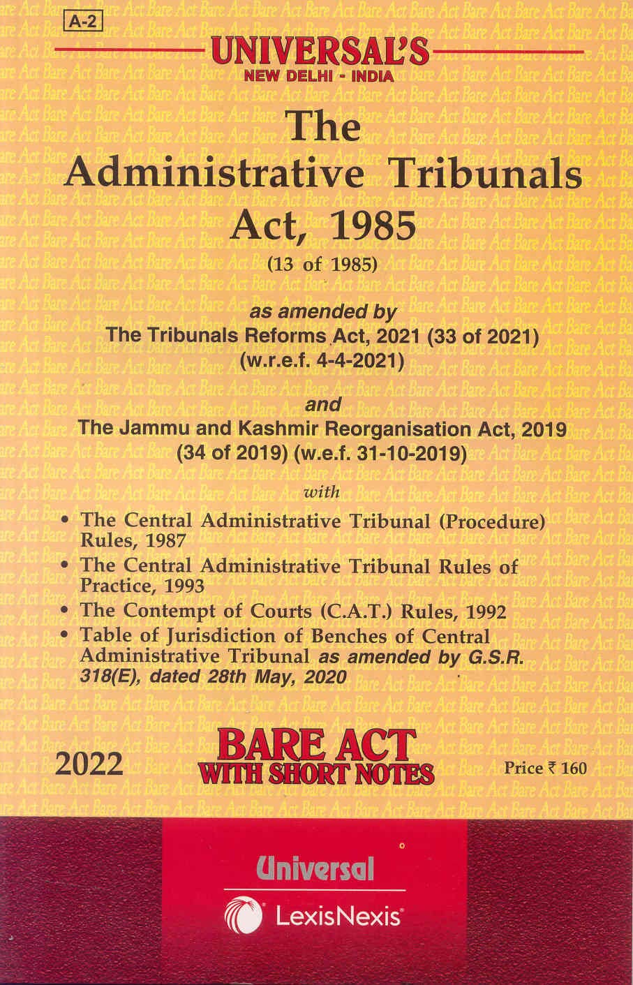 The Administrative Tribunals Act, 1985 [2022e] [Paperback] Lexis