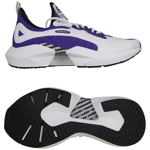 Reebok Sole Fury 00 Womens Running Trainers Sneakers (UK 8 US 10.5 EU 42, White Purple Black DV9250)