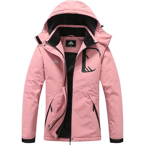 MOERDENG Women's Grey Winter Ski Jacket