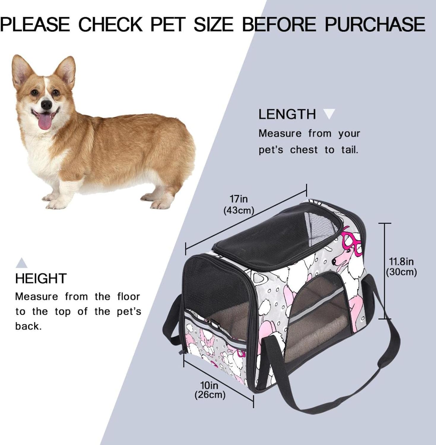 猫キャリー バッグ ペットキャリーバッグ ペットバッグ 敷き付き 猫 小型犬 うさぎ お出かけ用 旅行 通院 緊急避難,メガネ ピン