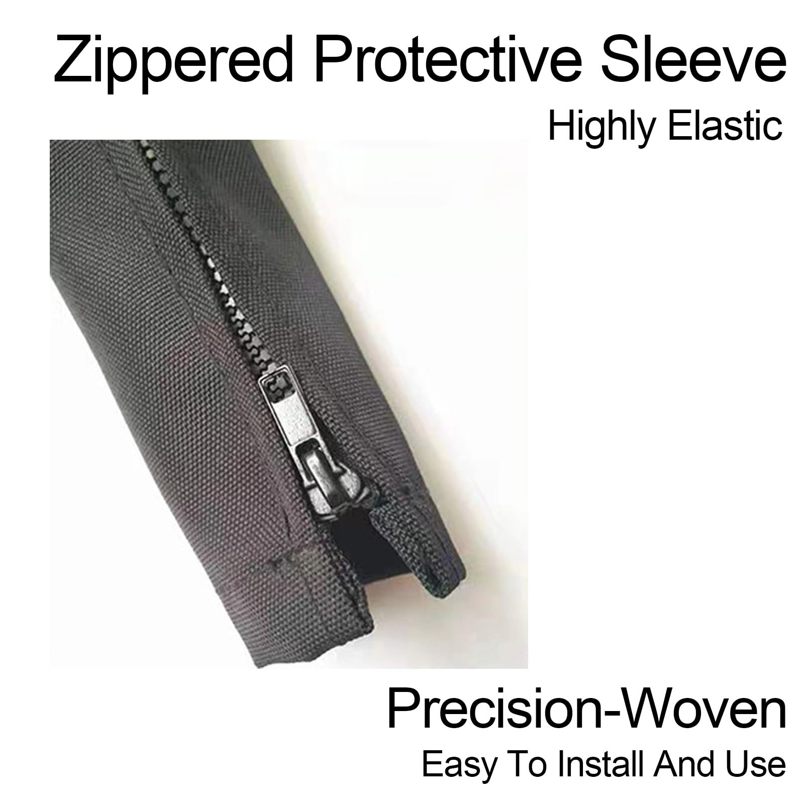 Organizer i Osłona na Kable 100cm Konstrukcja z Zamkiem Błyskawicznym Elastyczny System Zarządzania Przewodami(8-8.2cm/3.2-3.3in)