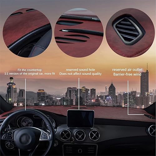 Miniatura 5 de Para BYD Song Plus. Almohadilla de tablero de automóvil, protector solar para salpicadero de automóvil, almohadilla de protección solar (color