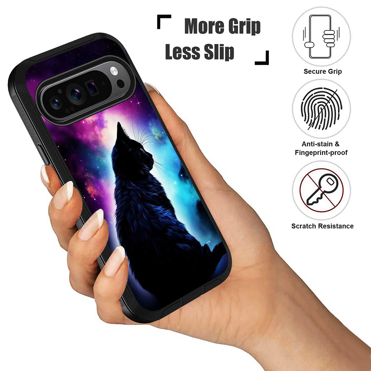 Amazon.com: ZXHSBROK for Google Pixel 9/Pixel 9 Pro Phone Case