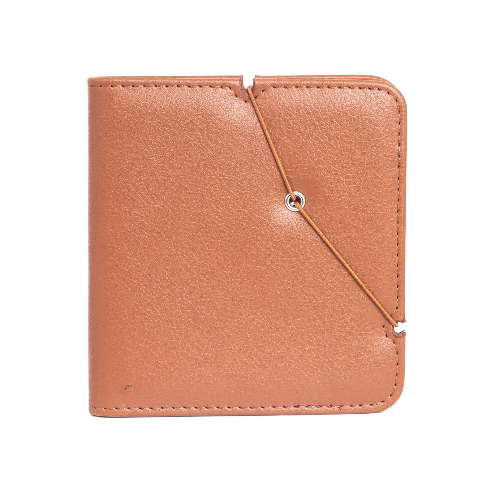 VOVMOEYA 28 Pocket Photo Album 3.5x4.5 Inch Camera Film Storage,For Polaroid Cameras,For Fujifilm Instax Wide 400/300/210 Slip In Photo Book Album Fastening Rope To Prevent Loss-Brown - Image 2