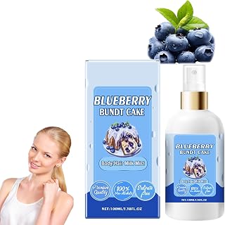 Vanilla Cream Puff Body Milk Mist, Strawberry Perfume, Strawberry Milk Body Lotion, Sweet Body Milk Mist, Long-Lasting Fragrance, Body and Hair Spray (3.38 Fl Oz, blueberry)
