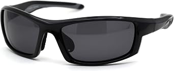 SA106 Mens Polarized Plastic Rim Warp Sport Sunglasses