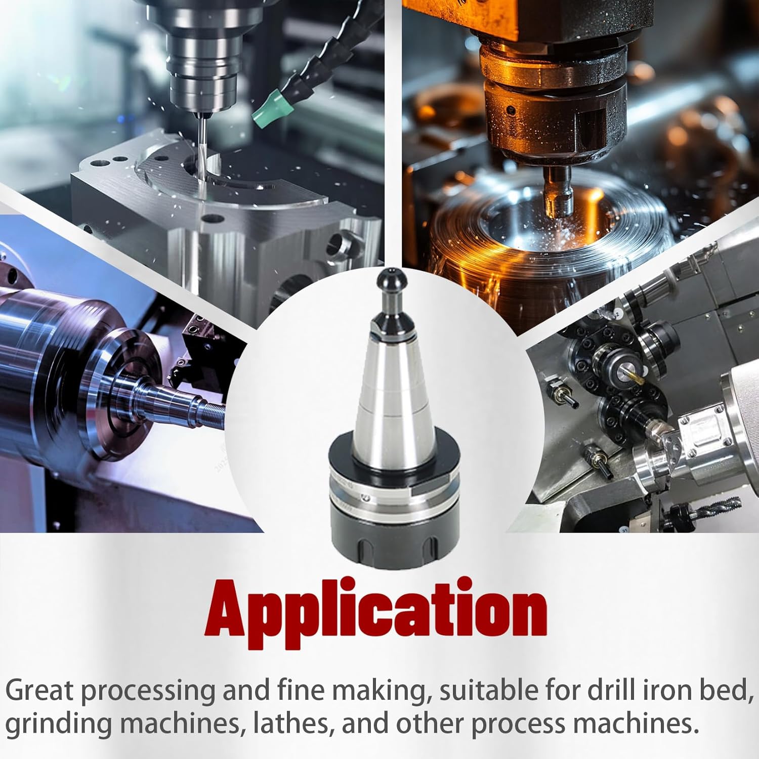 findmall 5Pcs ISO30 ER32-45L Chuck Tool Holder Balance Collet Chuck G2.5 30000RPM CNC Stainless Steel Tool Holder with Pull Stud Milling Lathe Fit for CNC Engraving Machine and Milling Lathe Tool