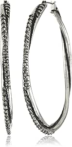 Jessica Simpson Large Double Hoop Earrings Clothing, Shoes