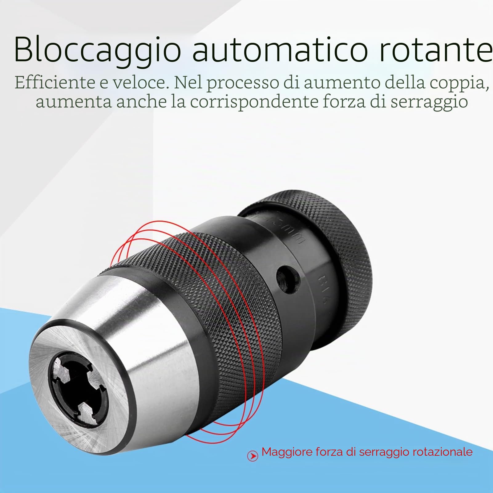1 Pz 0 13mm 1/2 "in Acciaio Autoserrante Trapano Senza Chiave Punta Mandrino B16 Mandrino Trapano Elettrico Mandrino per Tornio Trapano Elettrico
