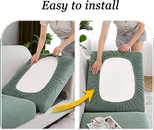 Miniatura 6 de Funda mágica para sofá, fundas de sofá mágicas para interiores 2024, elásticas, resistentes al desgaste, resistentes al agua, fundas de sofá mágicas