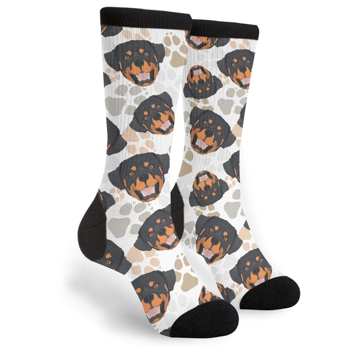 934 Unisex Socks 488 Novelty Sports Socks Rottweiler Office Socks Wicking Work Socks For Hiking Baseball Climbing 40Cm