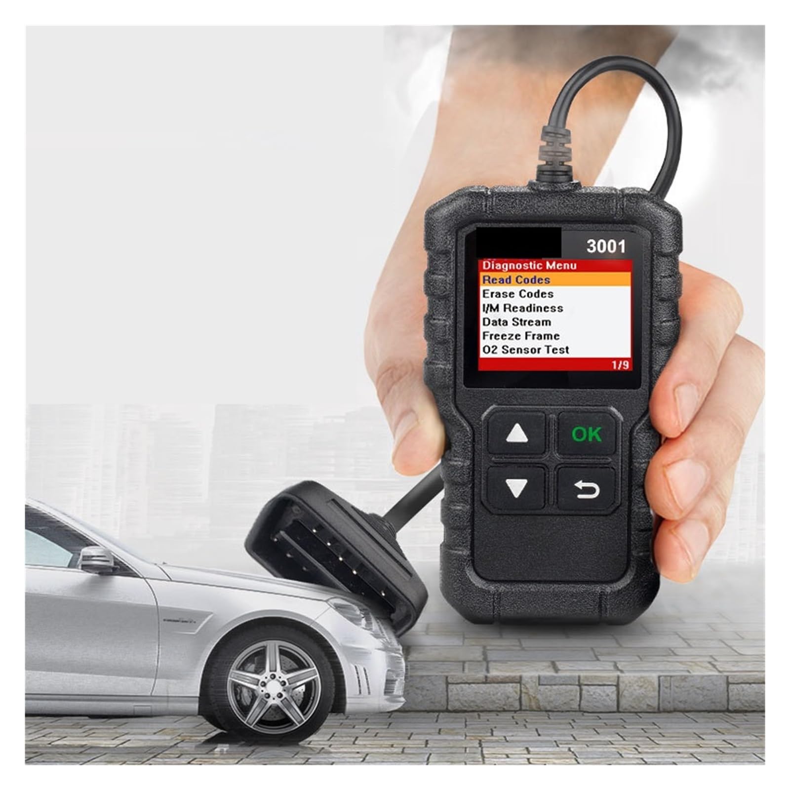 Skaner do Samochodu, X431 CR3001 OBD2 Skaner Usterka Silnika Motoryzacyjny OBDII OBD Czytnik Kodów Diagnostycznych Narzędzie Skanujące