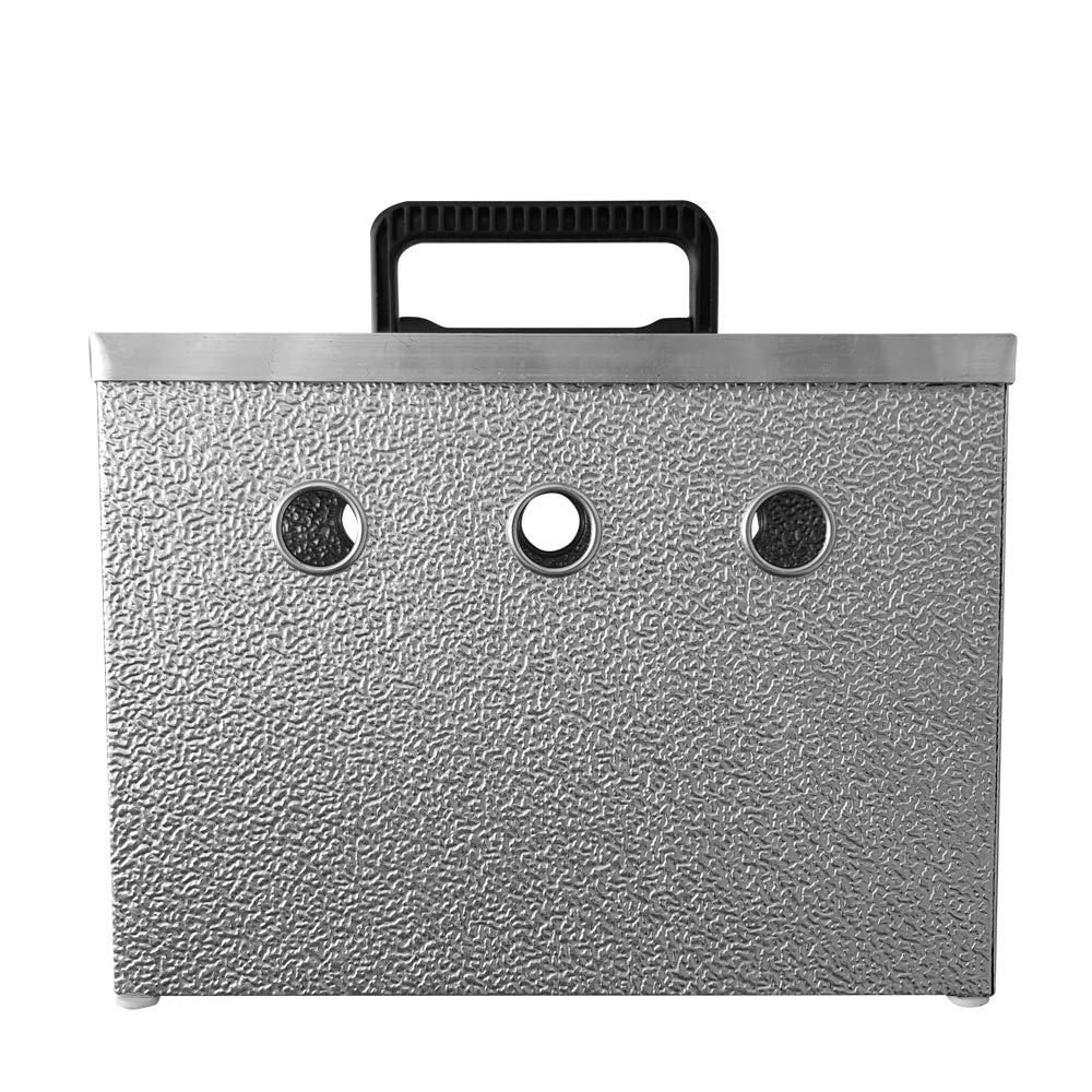 Breker Aluminium Transportbox für Kleintiere – 6 Abteile – Transportkorb mit Einzelverschlüssen – leichte & stabile Tiertransportkiste für Kaninchen, Nagetiere & Geflügel – hygienisch & robust