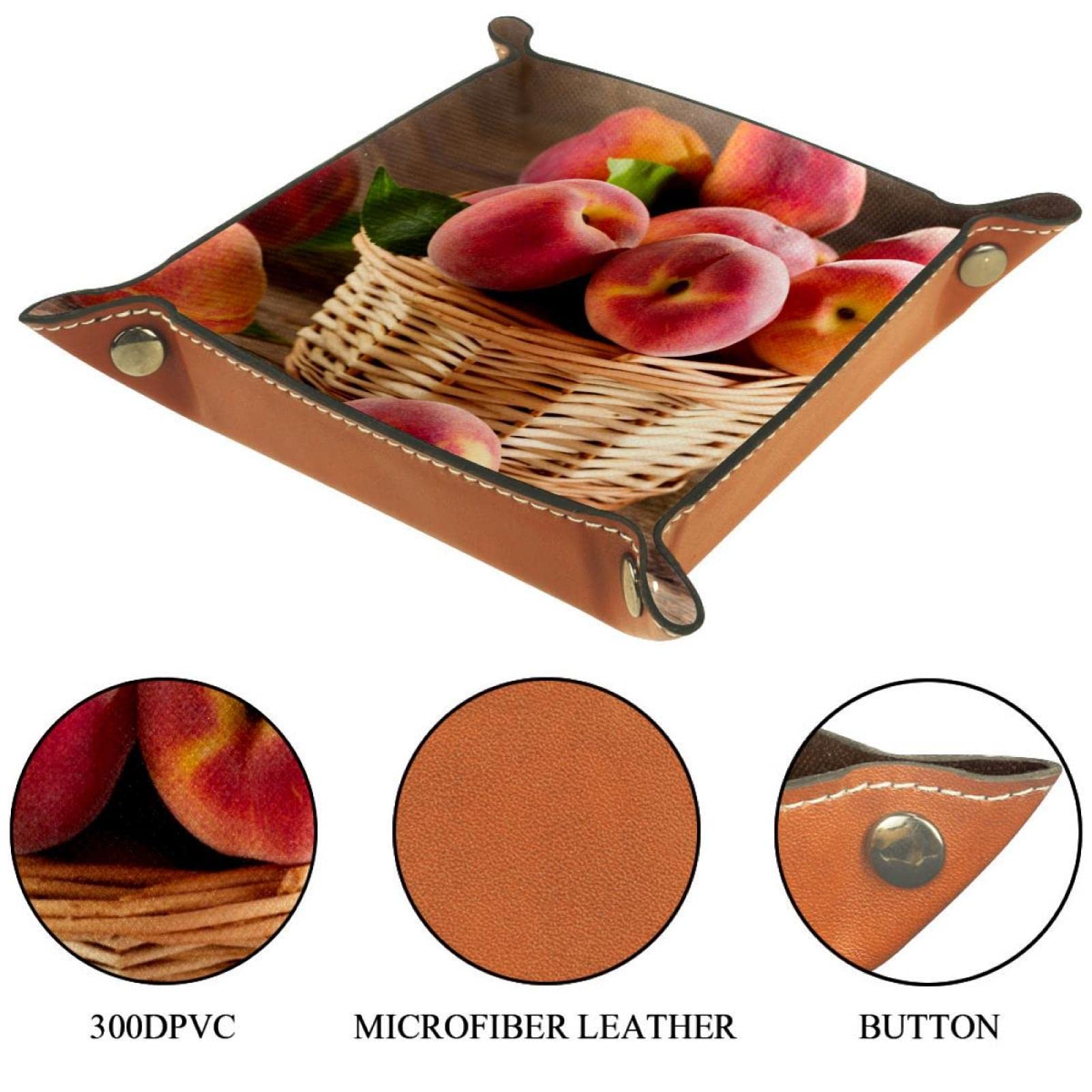 aufbewahrung pfirsiche suojapuku Schmucktabletts,gefaltetes Ledertablett,Pfirsich-Obstkorb,Tisch-Organizer zur von Schlüsselmünzen,Schmuck,Uhren Fashion Farbe:black matt Zwiebeln einfrieren: So geht's vinyl stickers