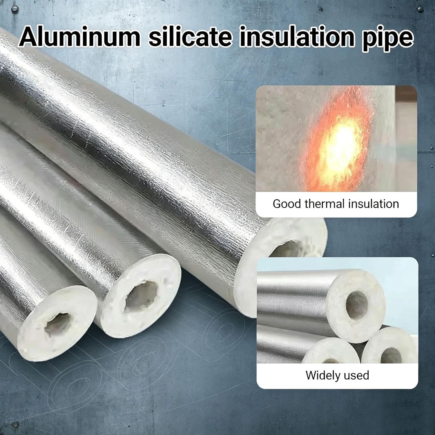 Autoadhesivo Tubos aislantes Papel de aluminio Lana aislante