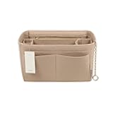 Purse Organizer Insert, Felt Purse Organizer with Zipper and Sewn Bottom Insert, Fit Speedy Neverfull Graceful,6 Sizes