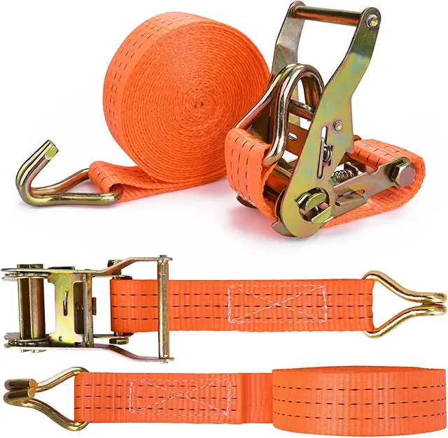 Sangle à Cliquet JAMITE 2 Pièces - 2000 kg Capacité, 5.5m Longueur