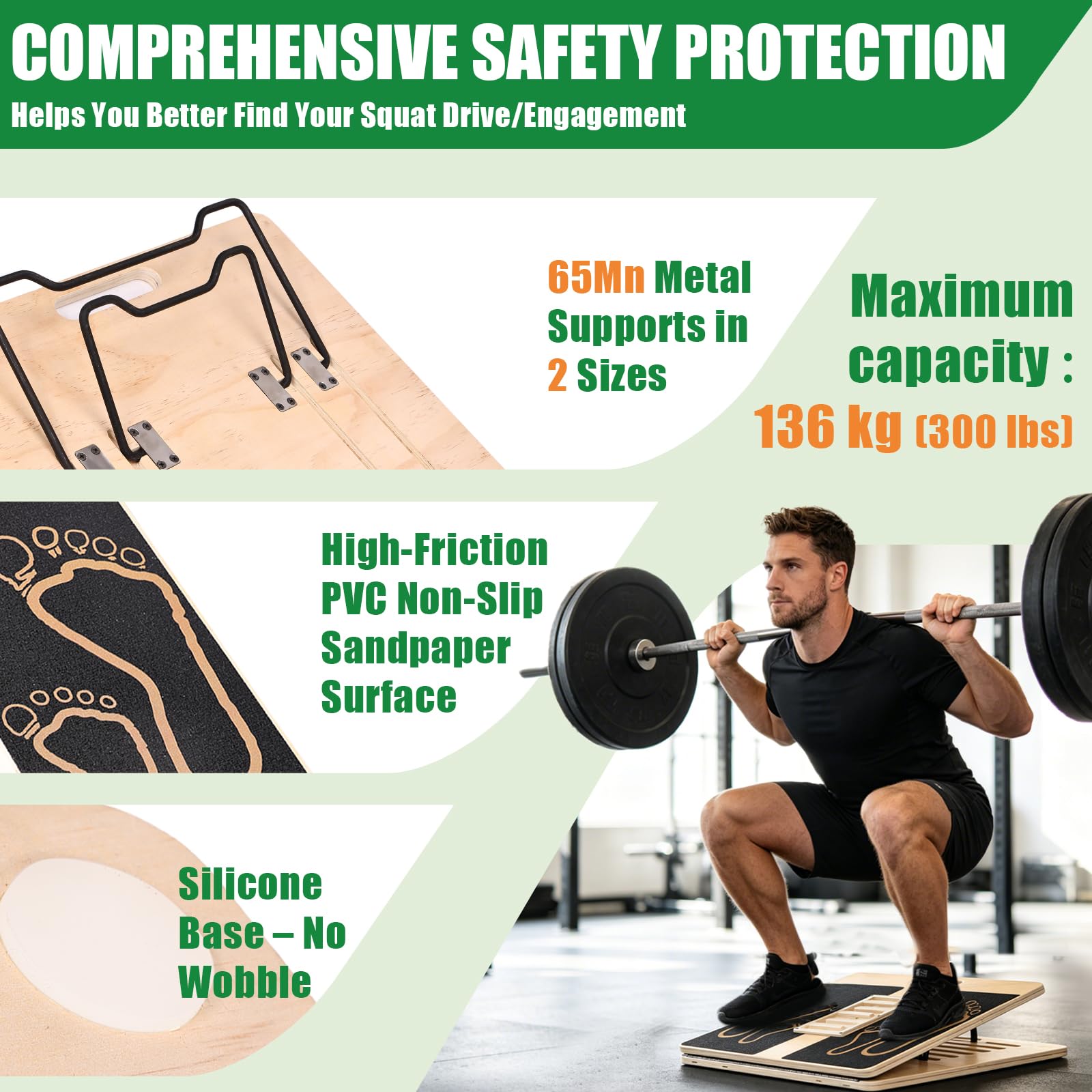 2 in 1 Tavoletta Propriocettiva & Tavola Inclinata in Legno | Balance Board Professionale, Slant Board 12 Angoli Regolabili, Antiscivolo Pieghevole, Interno Esterno Adulti Anziani Bambini