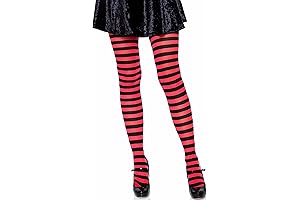 Womens Vibrant Ruby Gloom Costume Tights