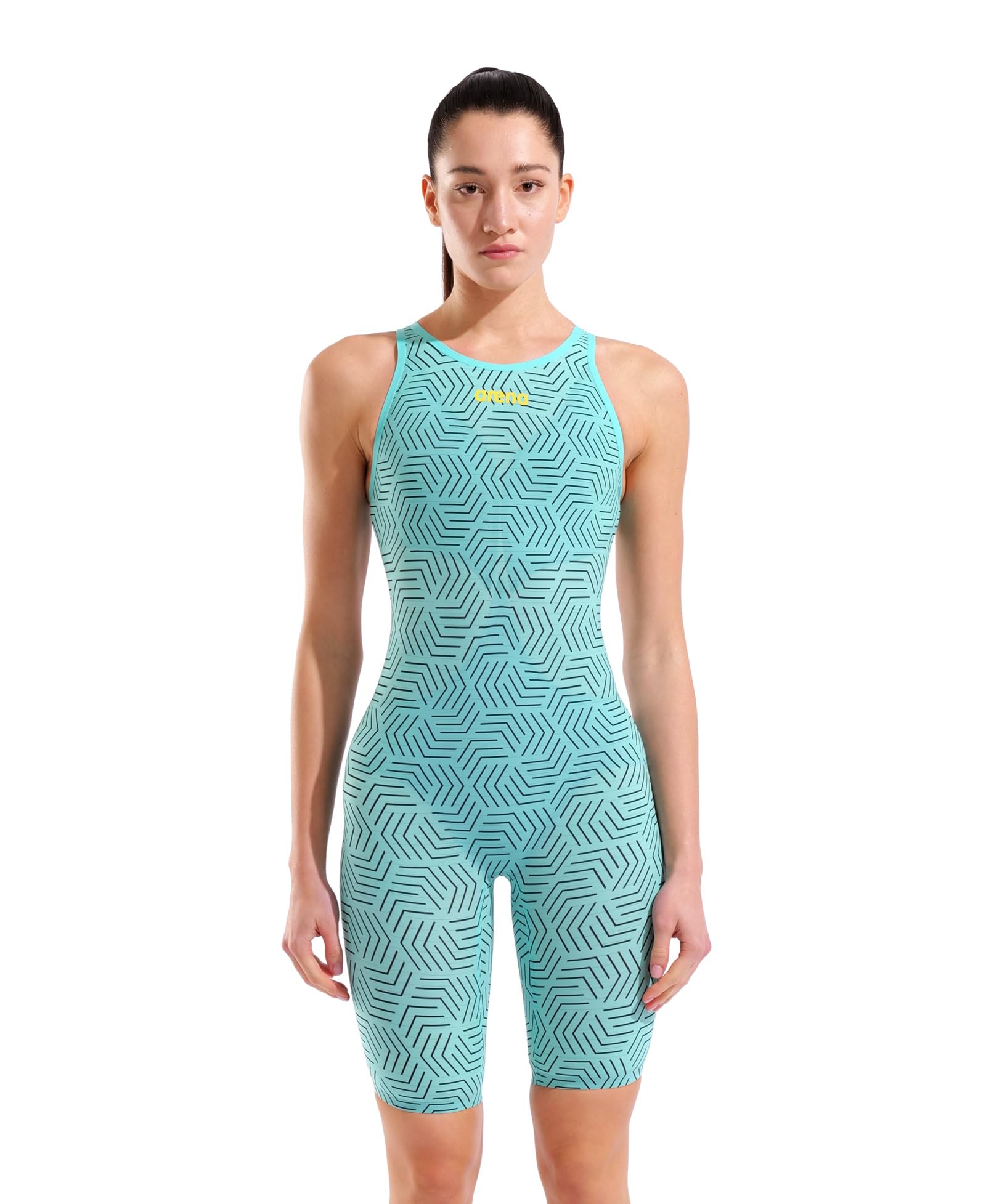 Women's Open-Back Powerskin Carbon Air2 Kneeskin Racing Suit Le Compressive Swimsuit