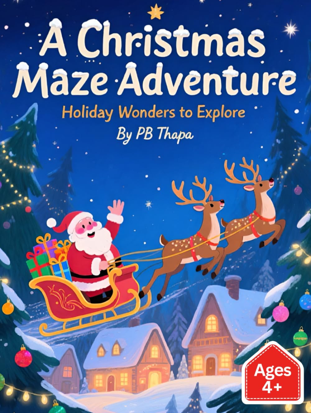 Christmas Maze Adventure: A Festive Challenges for Children and Adults: Interactive Holiday Fun for All Ages: Puzzles, Mazes, and Christmas Magic