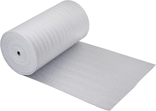 Miniatura 4 de SmartSHIELD - Rollo de aislamiento reflectante de núcleo de espuma de 0.197in, 24 x 25 pies, aislamiento de envoltura de conductos HVAC, aluminio