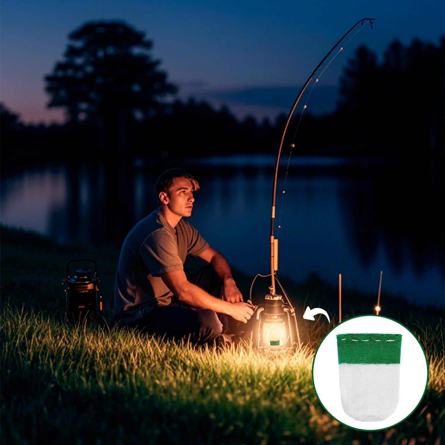 Lantern Mantles, U Shape Mantles for Propane Lantern, Propane Lanterns Mantles for Outdoor Camping Lantern Natural, Gas Lantern Covers Mantles for Lantern - Image 5